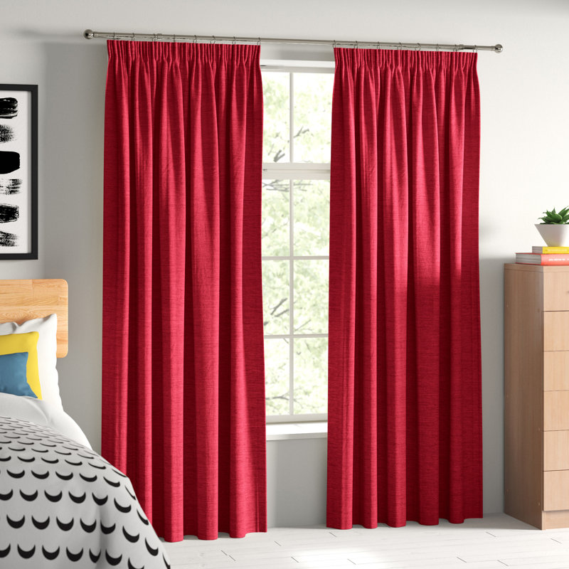 Juanita Semi Sheer Curtain, Charcoal, 228 W x 228 D cm
