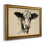 Charcoal Cow II - Peinture sur toile encadrée-529338433