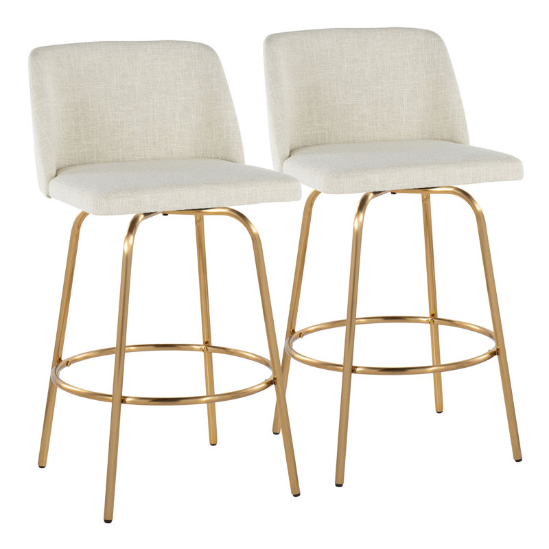 Tabouret pivotant Toriano, Tabouret de comptoir (siège d'une hauteur de 26 p