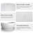 52.7" W Freestanding Solid Surface Soaking Bathtub In Matte White