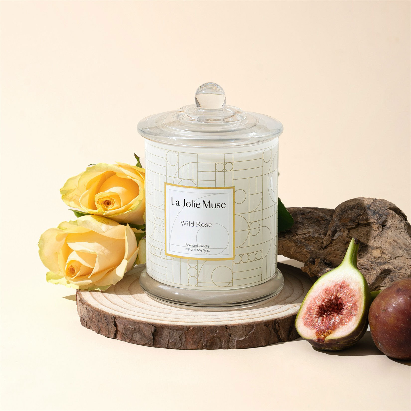  LA JOLIE MUSE Sandalwood Rose Scented Candles