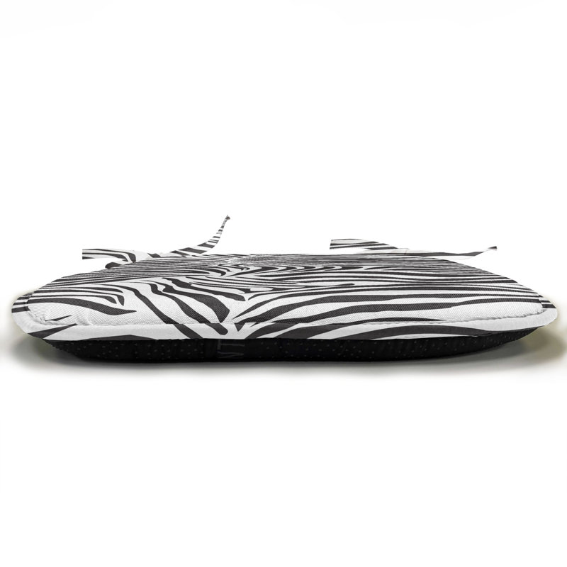 Zebra Print Chair Pad Cushion