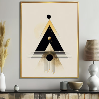Art géométrique pleine lune Essence - Minimalisme, art mural, salon