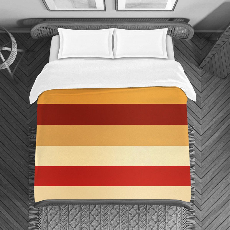 Housse de couette rayée, Housse de couette pour lit simple