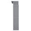 Lit escamotable pleine grandeur avec tablettes, lumières DEL et lit mural pliable peu encombrant pour la maison, gris-1202327640