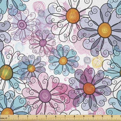 Debs Colourful Daisies Bohemian Multi-Purpose Fabric