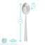 Argon Tableware - Tondo 18/0 Stainless Steel Dessert Spoons - Silver