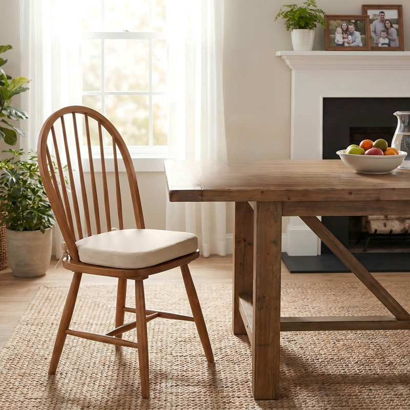 Ensemble de 4 coussins de chaise de salle à manger, coussins de siège en mousse épaisse avec housse lavable et attaches