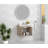 Mena 24" Wall-Mounted Single Vanity with Porcelain Top & Sink, Pre Assembled-424537289