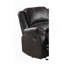 Fauteuil inclinable en cuir synthétique noir Zuriel