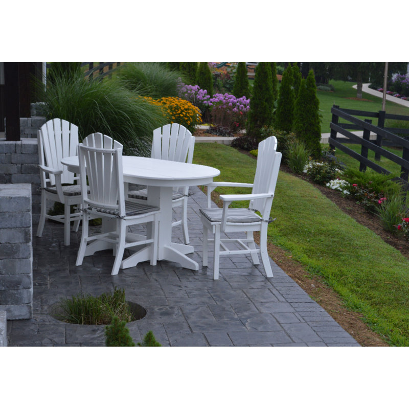Ensemble repas 5 pièces Nettie, Blanc, L 72 po x l 33 po