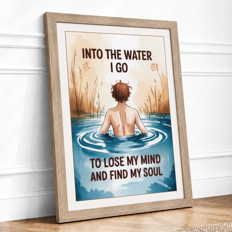 Into The Water Modern - Print, Oak, A4 - 29.7 x 21.0 cm