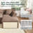 112" Cloud Modular Sectional Sofa, L-Shaped Corduroy Couches with Deep Seating, Camel-1364310751