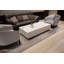Table basse d'extérieur en porcelaine L 62 po x l 30 po Bianco