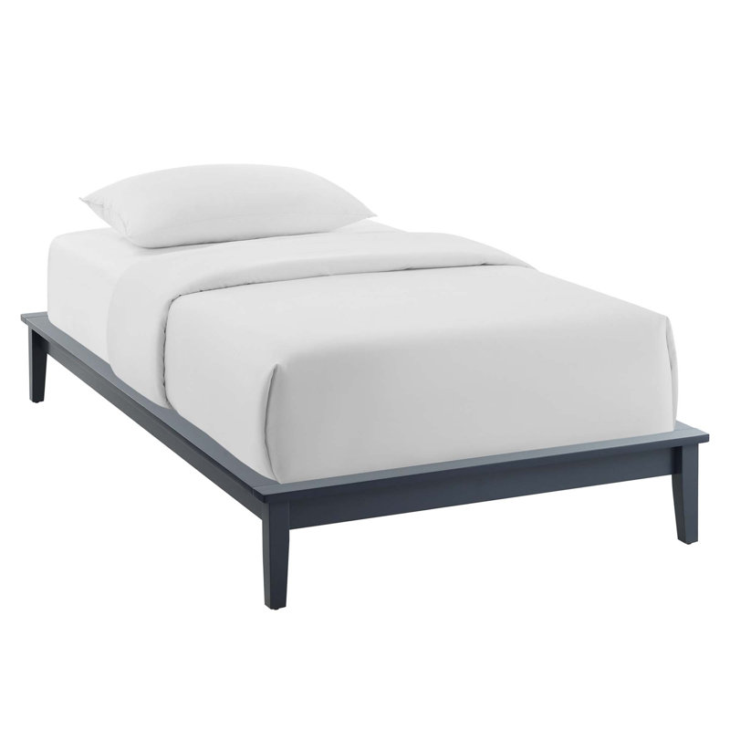 Structure de lit en bois Modway Lodge, gris, Simple