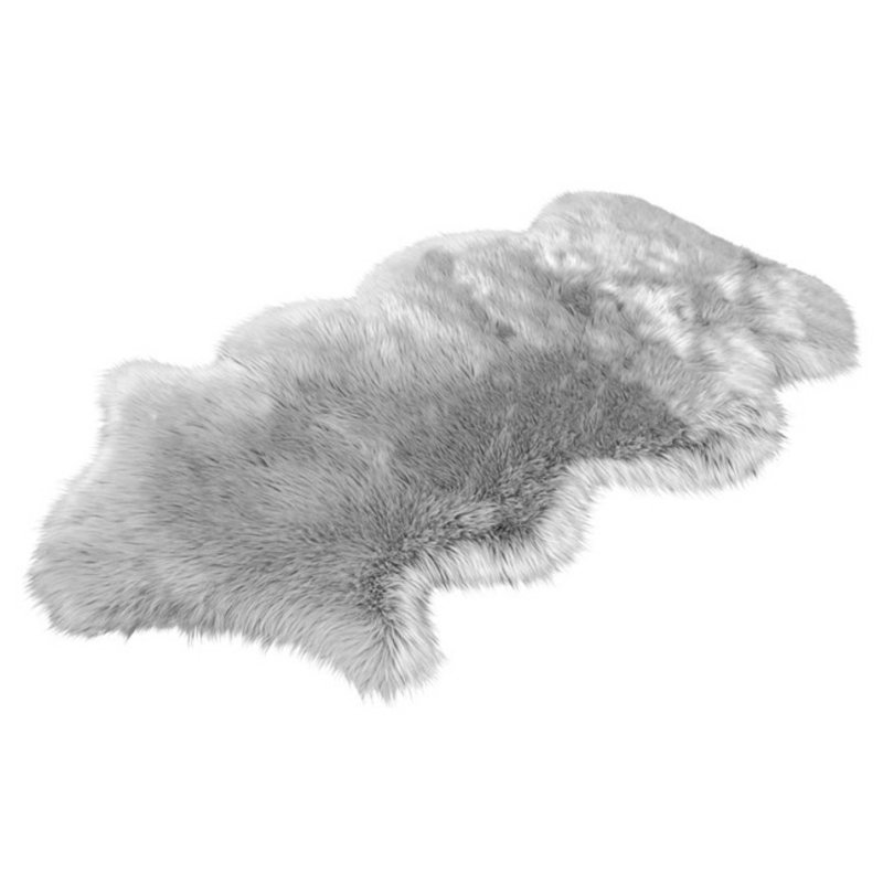 Tapis gris clair Whipkey Luxurious, Nouveauté 2 pi x 4 pi