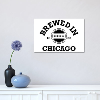 Brewed In Chicago by Benton Park Prints - Wrapped Canvas Gallery-Wrapped Canvas Giclée