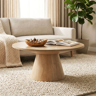 Astromeritis 36"W Round Pedestal Coffee Table