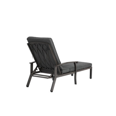 Aluminum Cast Lounge Chair, Outdoor Patio Furniture For Poolside, Garden, Deck by One Allium Way