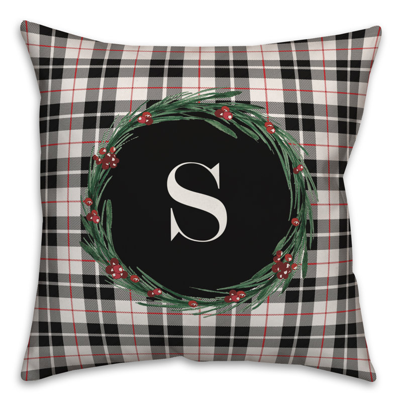 Checkered Throw Pillow, S