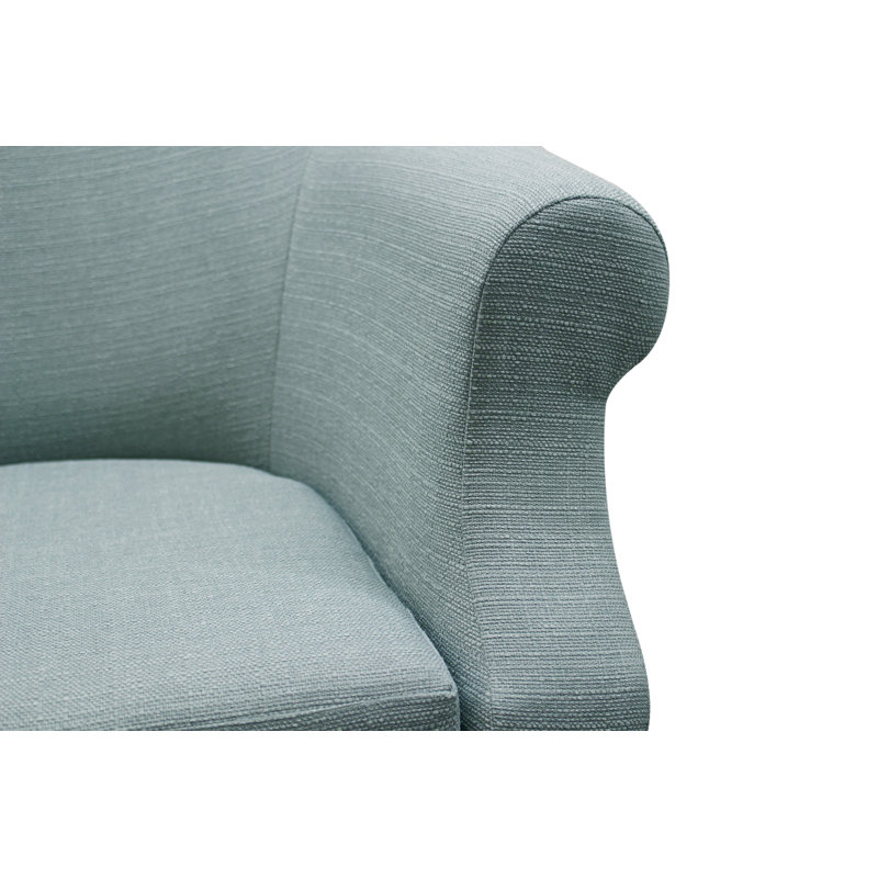 Adea Upholstered Barrel Chair, Depalma Spa Polyester Blend