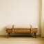 Banc en bois massif avec garniture cloutée-1441416908