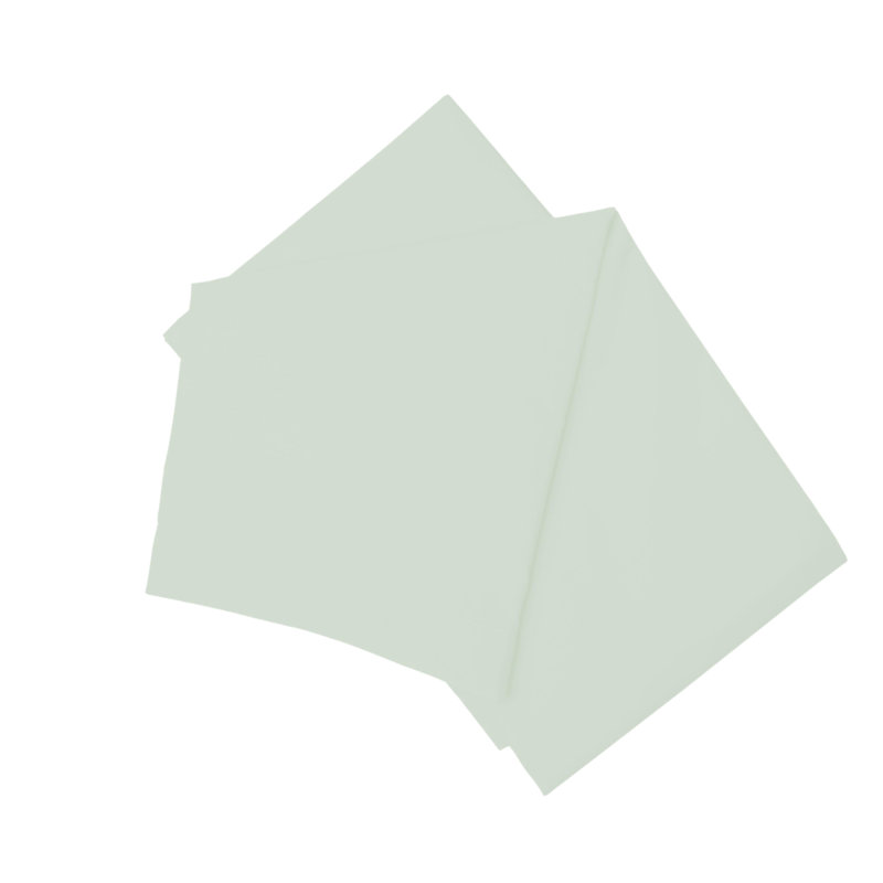 200 Thread Count Cotton Blend Percale Flat Sheet, Breeze, Single (3')