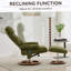 Fauteuil inclinable ergonomique avec repose-pieds, méridienne moderne pivotante à 360 ° avec repose-pieds, tissu chenille, massage par vibration à 5 points, siège chauffant et dossier réglable à 140 °