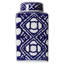 Zeppelin Geometric Porcelain China Jar