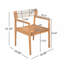 Chaises de salle à manger d'extérieur en bois massif-1467134675