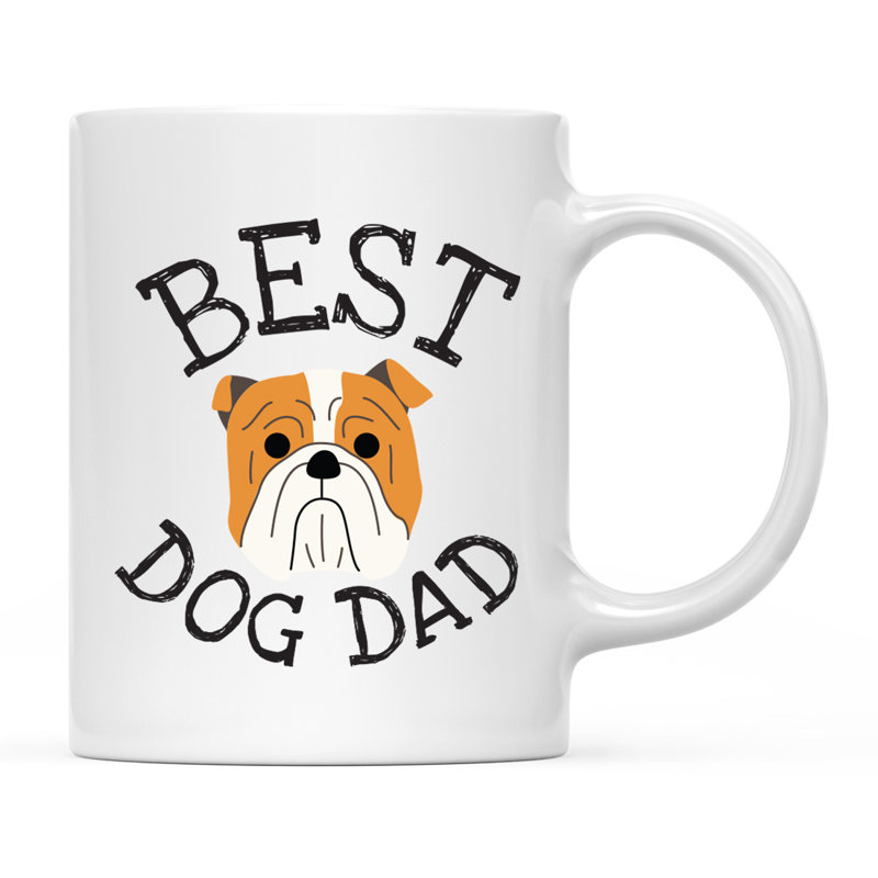 Tasse à café Best Dog Dad, Bulldog