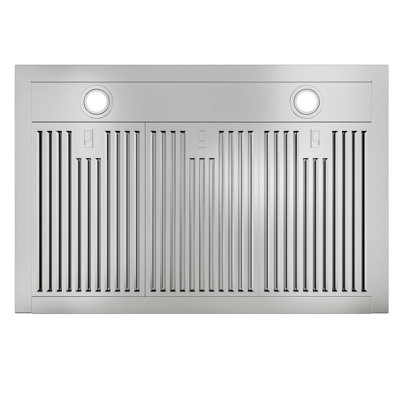 Hotte de cuisine murale 36 pouces, 900 pi³ / min, convertible, fixation murale, 4 vitesses, télécommande silencieuse et panneau tactile avec lumières DEL
