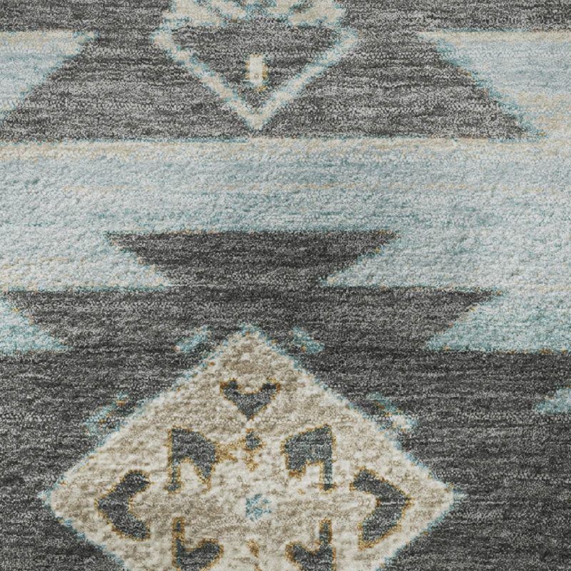 Premium Machine Washable Mayfield AMF1945 Tribal Rug, Rectangle 2'6" x 3'10"