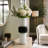 Modern Glass Vase with Sculptural Silhouette and Contemporary Cylindrical Design for Stylish Shelf or Tabletop Decor Display in Handcrafted Artisan Glass Form-1171740632-1171740633