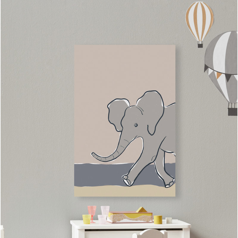 «Paradis Pastel Zoo III», reproduction sur toile, H 60 po x l 40po x P 1,5 po, Toile tendue