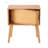 Rotating Hidden Compartment Nightstands, Mid Century Modern Concealment Furniture With Rattan And Wood Legs For Bedroom And Living Room
