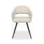 Alcanza STERLING UPHOLSTERED DINING CHAIR - FAUX LEATHER - BLACK SAND POWDER COATED LEGS (PAIR)-1405656561