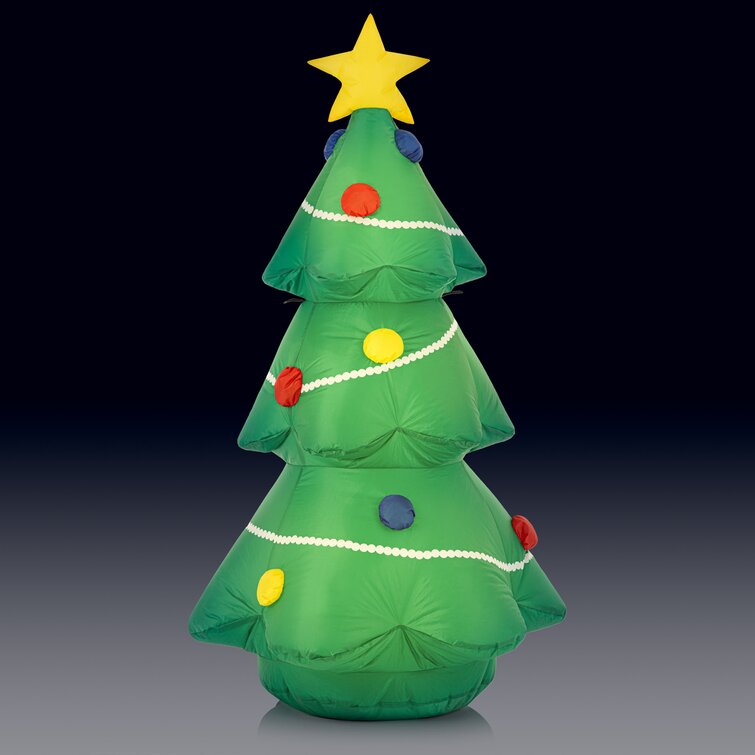 The Seasonal Aisle Christmas LED Chrsitmas Tree Inflatable | Wayfair.co.uk