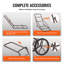 Chariot pliable de transport de charrette à bûches, capacité de charge de 500 lb