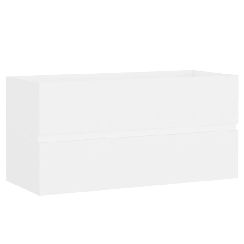 Dellen 90cm Single Bathroom Vanity Base Only, White