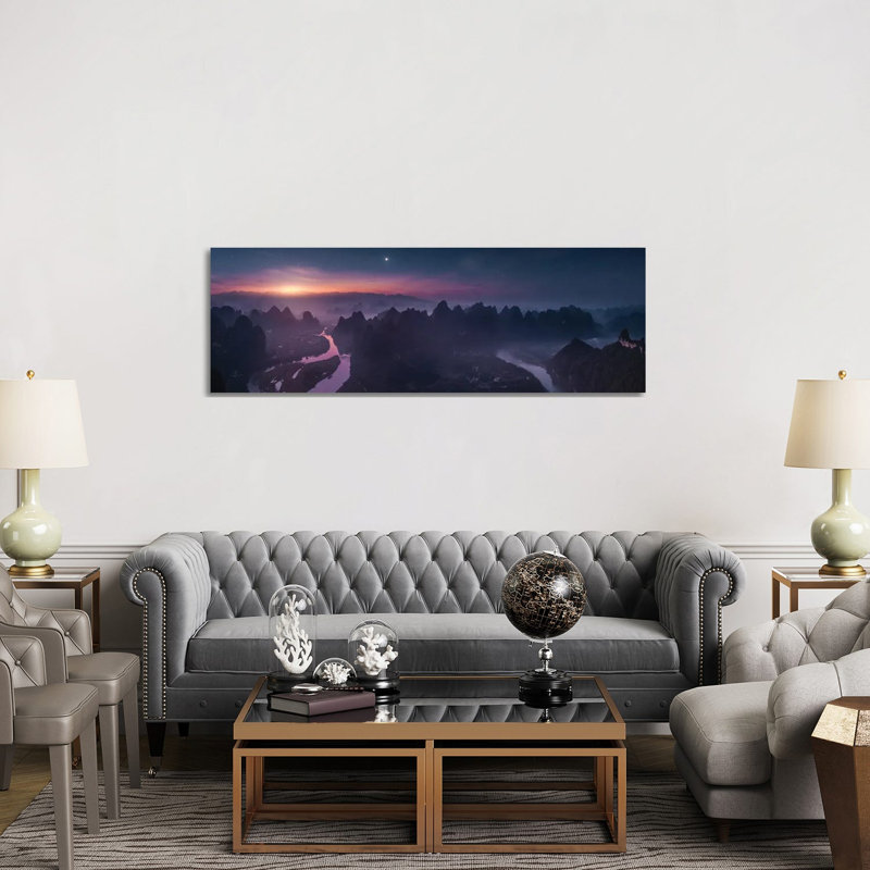 Damian Shan by Javier De La Torre - Wrapped Canvas Panoramic Print