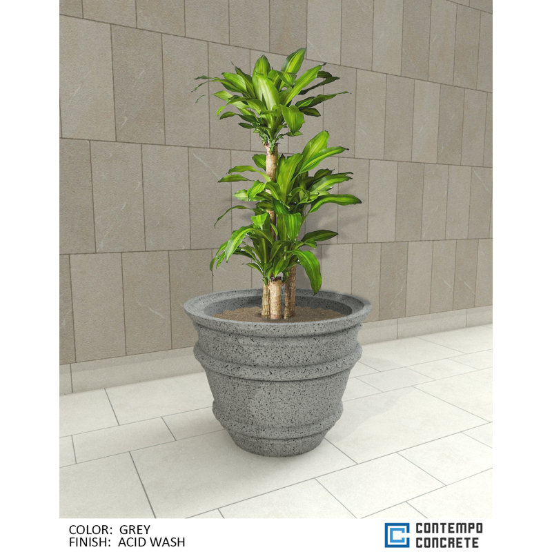 Mela Planter, Acid Wash Gray