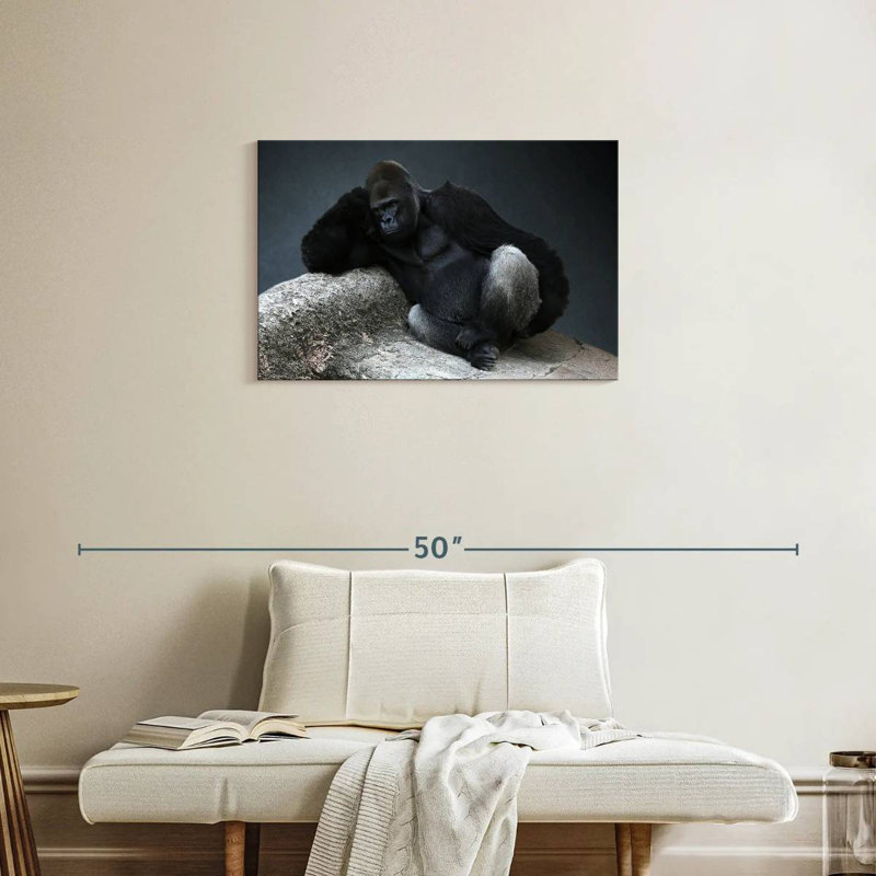 Brampt Daydreaming Gorilla, 20" H x 30" W