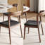 Ensemble de table de salle à manger à piédestal moderne avec chaises à dossier courbé-1910220571-1910220570-1910220575