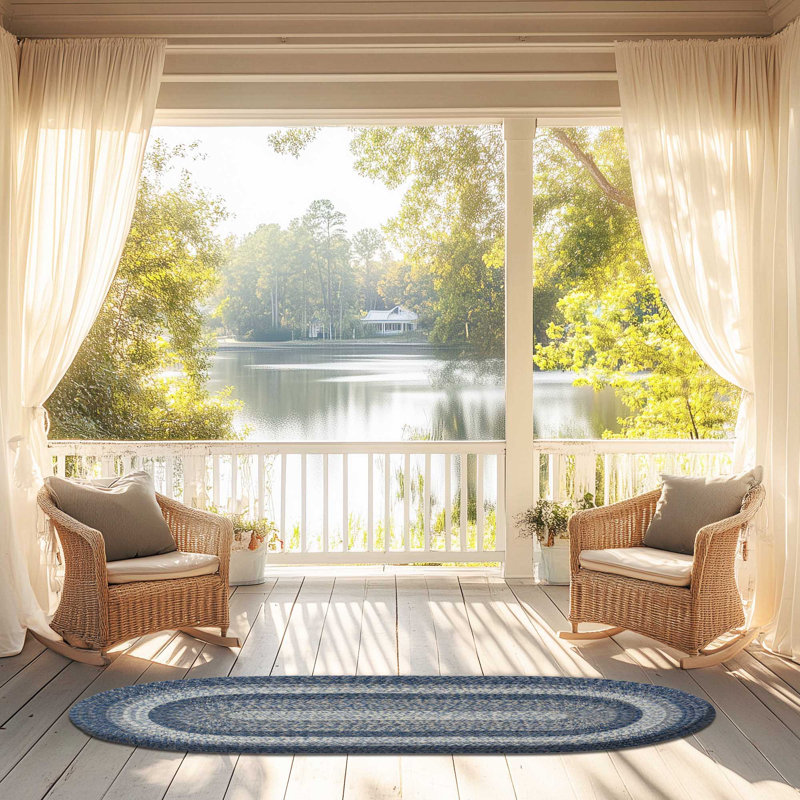 Langleyville Indoor / Outdoor Rug, Oval 8' x 11'