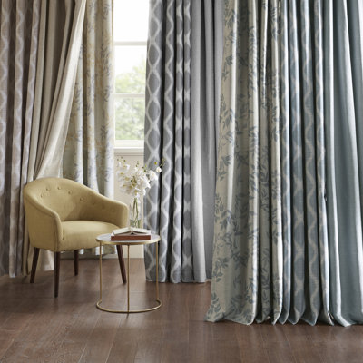 Blakesly Printed Ikat Blackout Curtain Panel