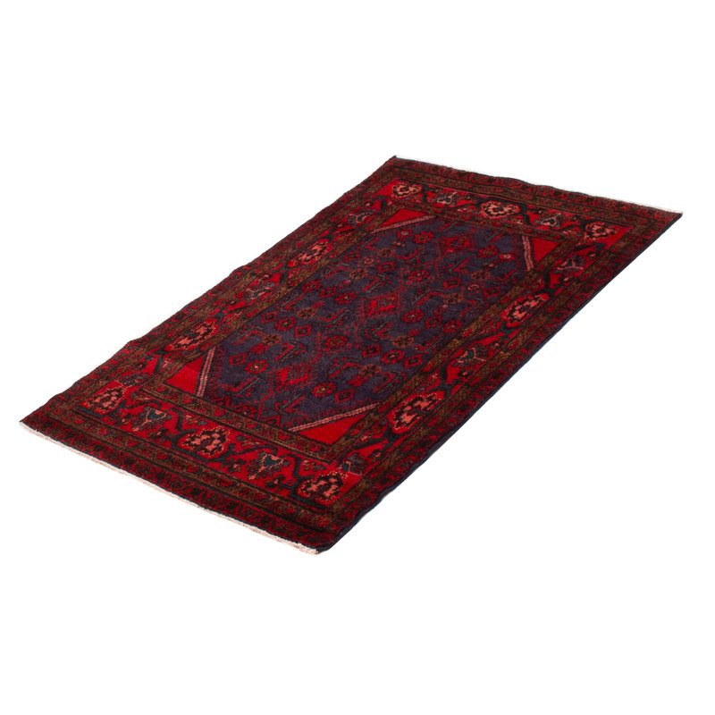 Tapis bleu marine Andelz 3 pi 7 po x 6 pi 3 po