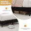 Structure de lit tapissier Costway