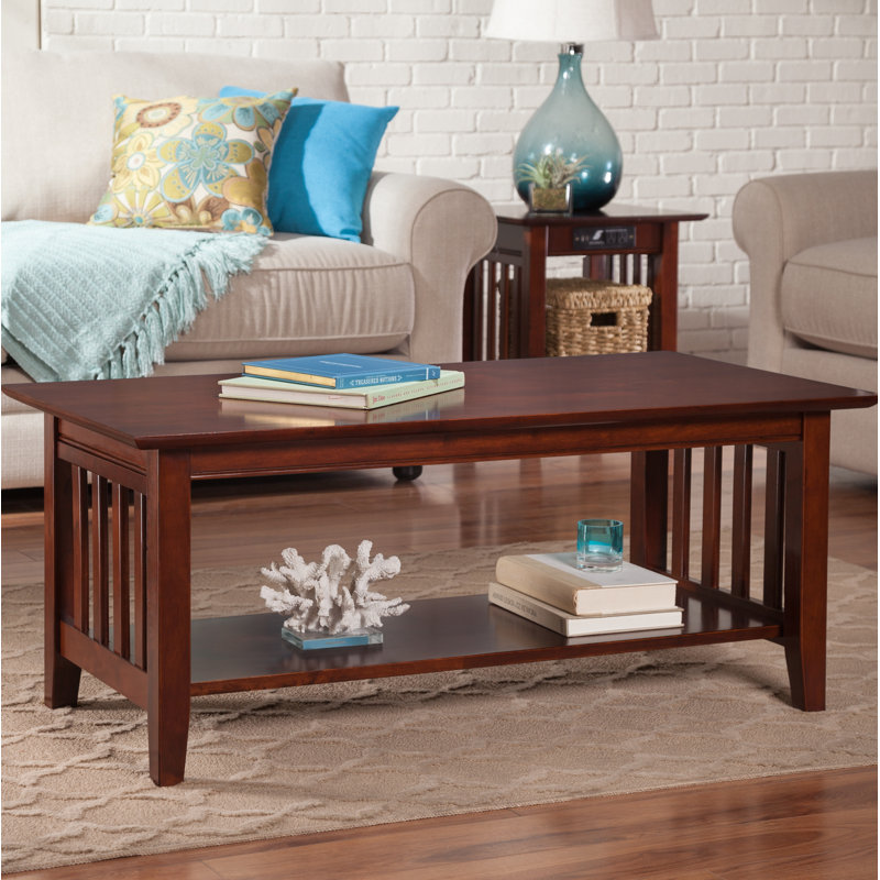 Jarrah Solid Wood Coffee Table, Walnut