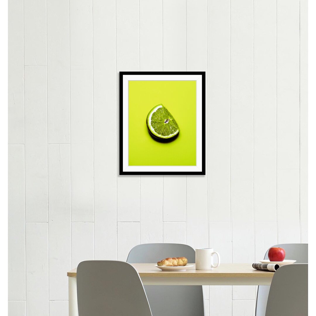 Gerahmtes Poster Limette